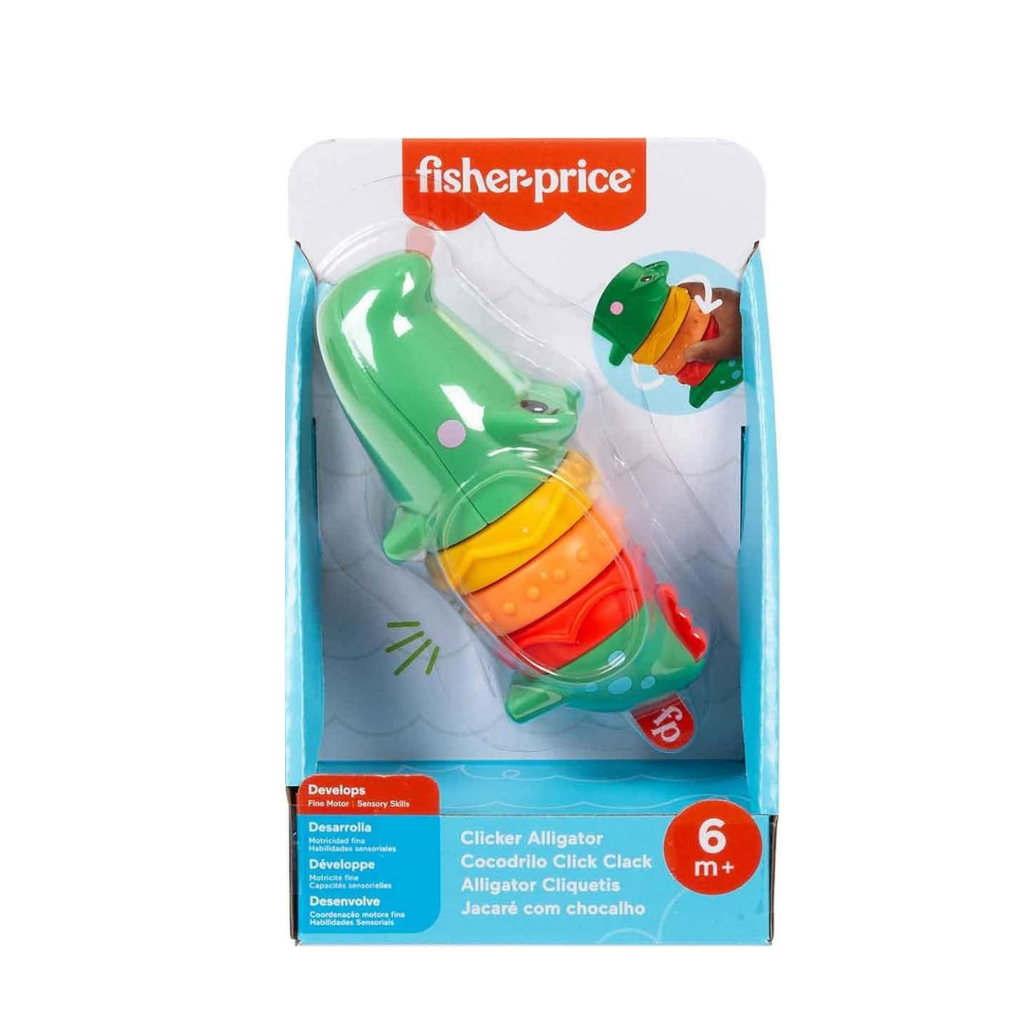 FISHER PRICE COCODRILO CLICK CLACK, HABILIDAD SENSORIAL