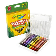 8 CRAYONES TRIANGULARES