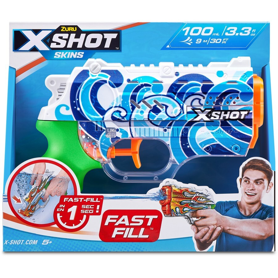 ZURU XSHOT FAST FILL SKINS HYPERLOAD WATER BLASTER HYDRA