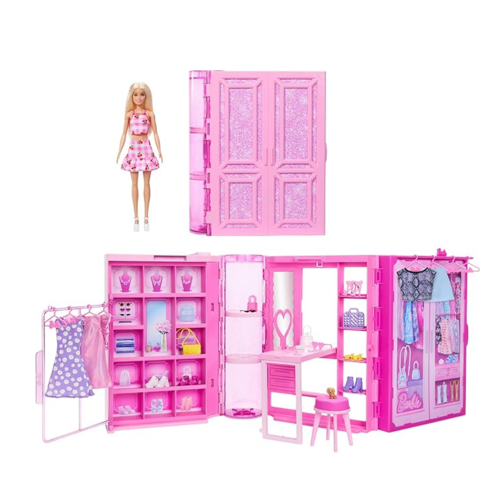 MATTEL BARBIE DREAM CLOSET MUÑECA RUBIA CON ARMARIAO DE ENSUEÑO