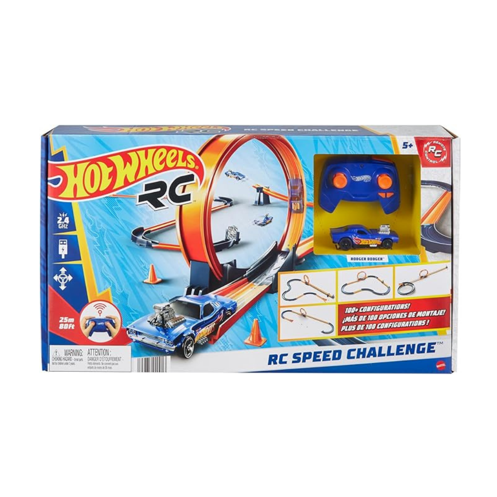 MATTEL HOT WHEELS PISTA CON MAS 30 PCS CON VEHICULO TELEDIRIGIDO
