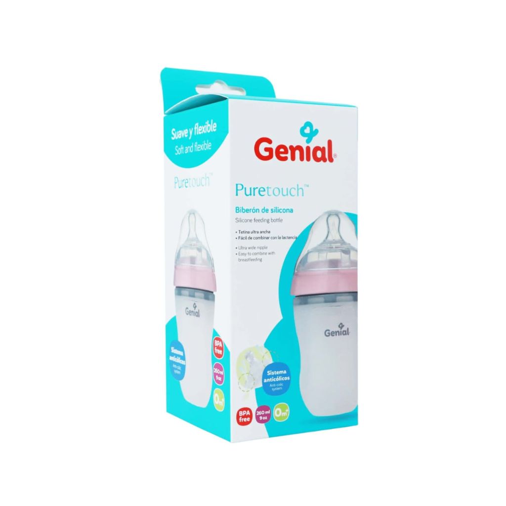 GENIAL BIBERON DE SILICONA 9OZ 
