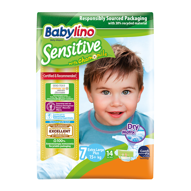 BABYLINO SENSITIVE TALLA 7 XL PLUS, +15 KG