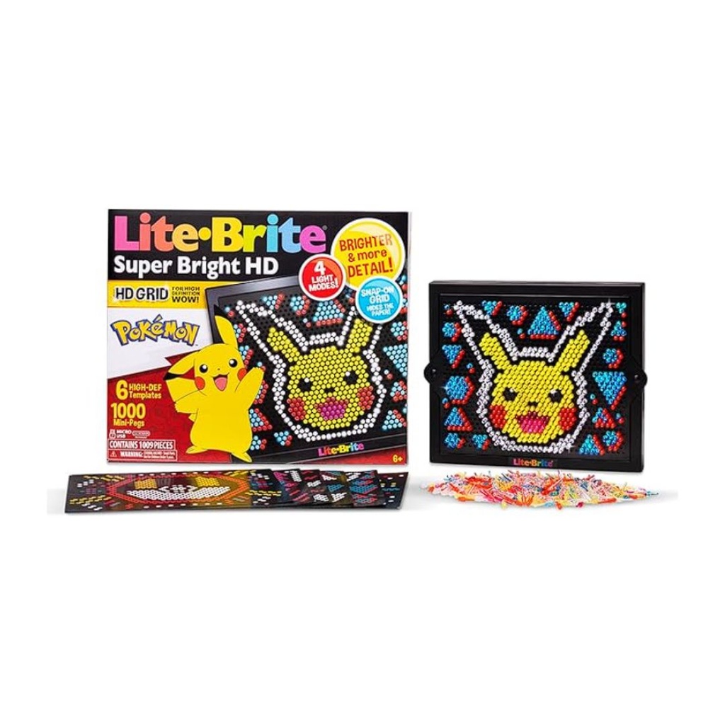 HASBRO POKEMON LITE-BRITE SUPER BRIGHT HD