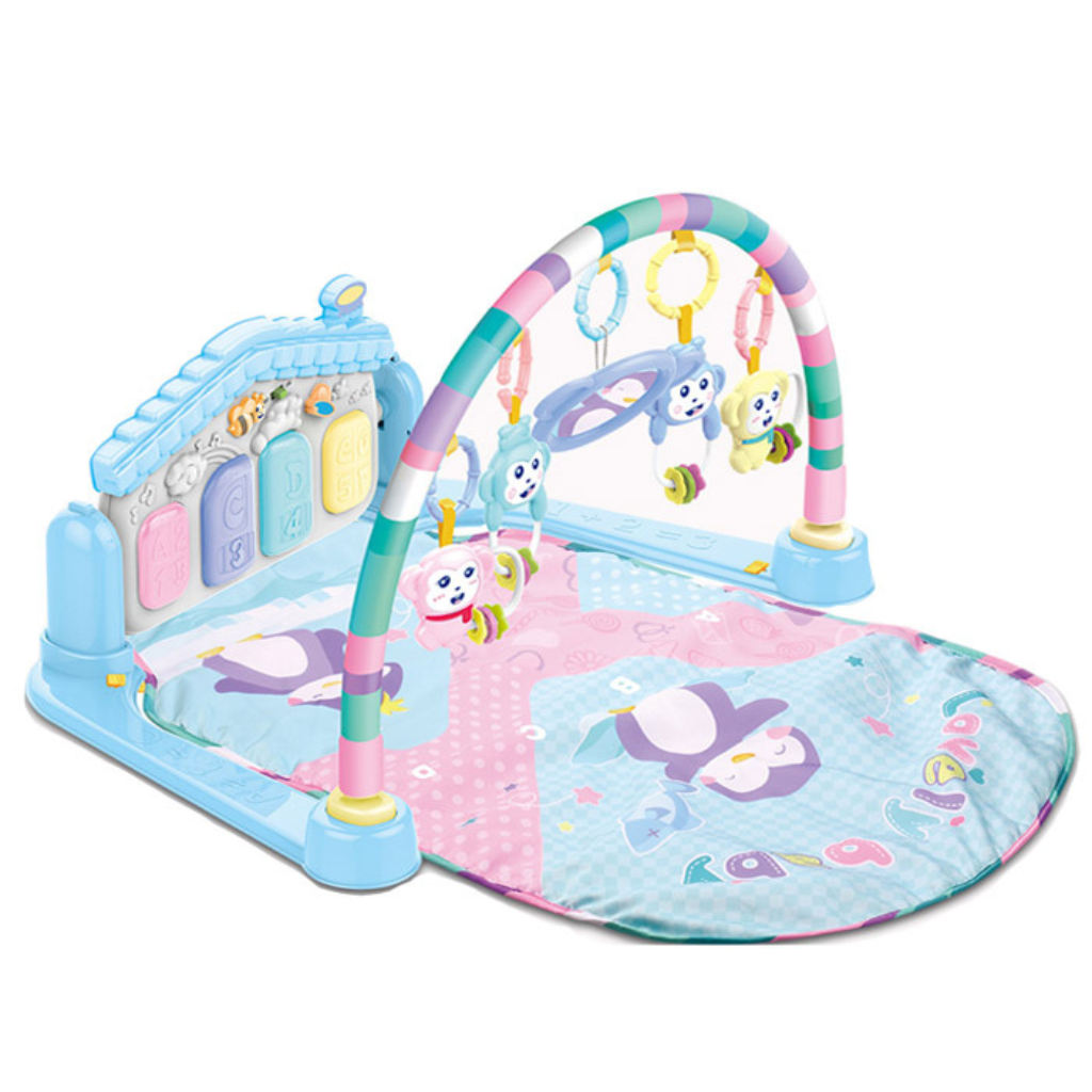 HUANGER GIMNASIO DE BEBE CON PIANO-DESARROLLO SENSORIAL/AZUL 0M+