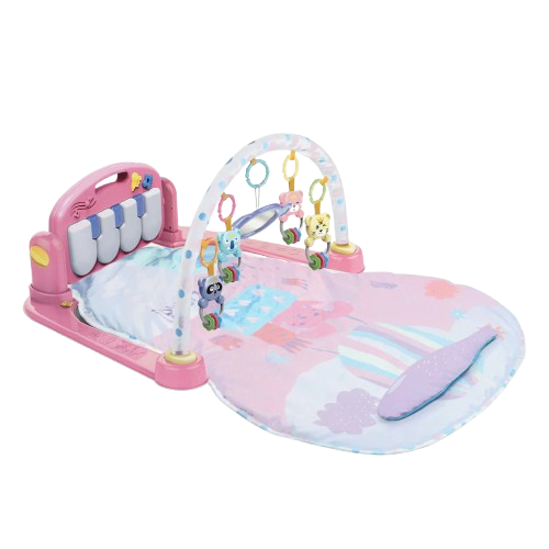 HUANGER GIMNASIO DE BEBE CON PIANO-DESARROLLO SENSORIAL/ROSA 0M+
