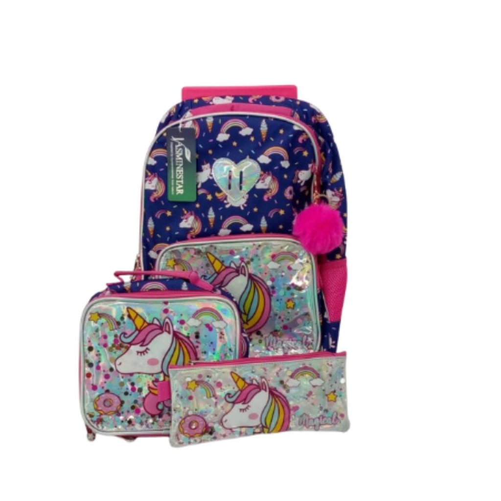 MALETA JASMINESTAR DE UNICORNIO MORADO