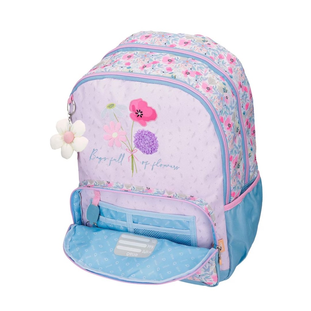 BOLSO ENSO DOBLE COMP FULL OF FLOWERS