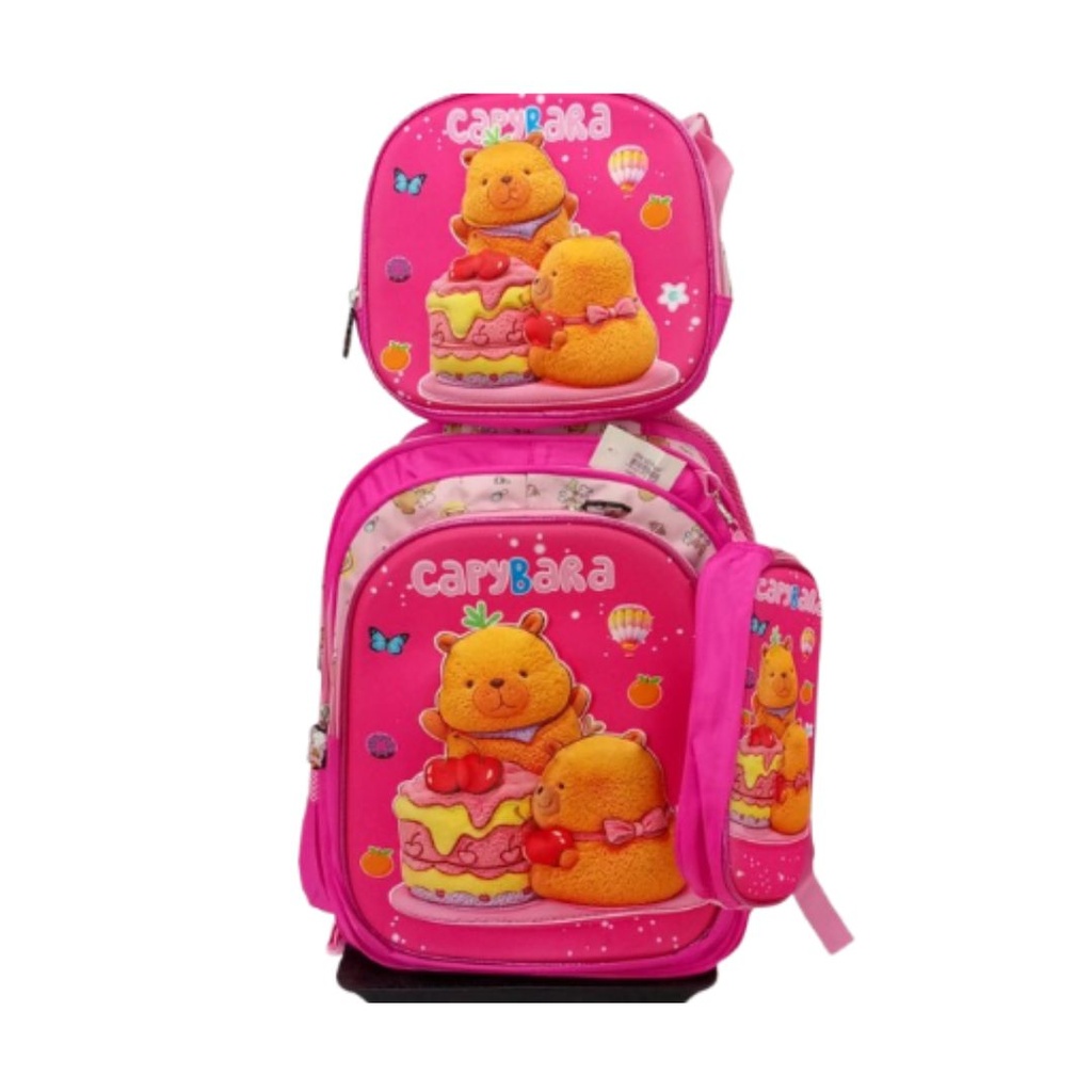 BOLSO DE CAPYBARA CON PASTEL