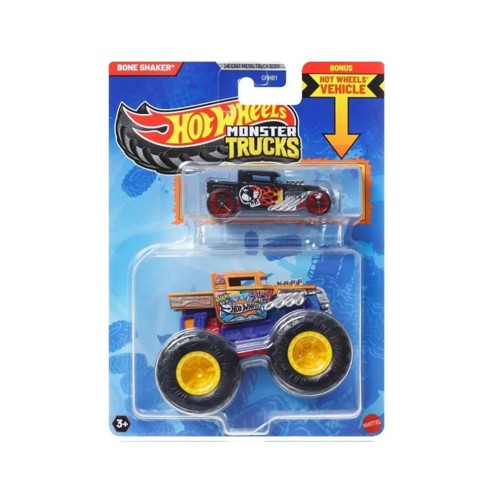 MATTEL HOT WHEELS MONSTER TRUCKS BONE SHAKER