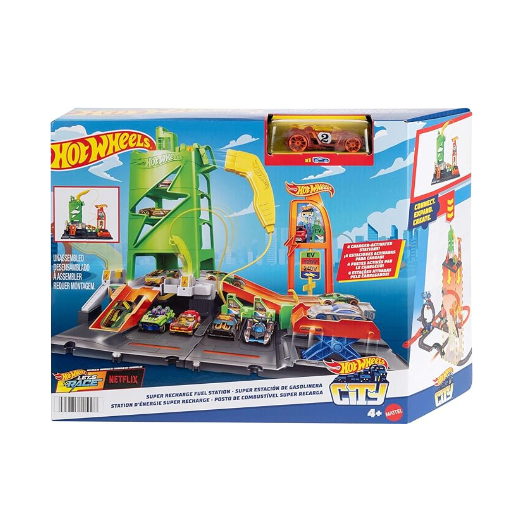 MATTEL HOT WHEELS  SUPER ESTACION DE GASOLINA
