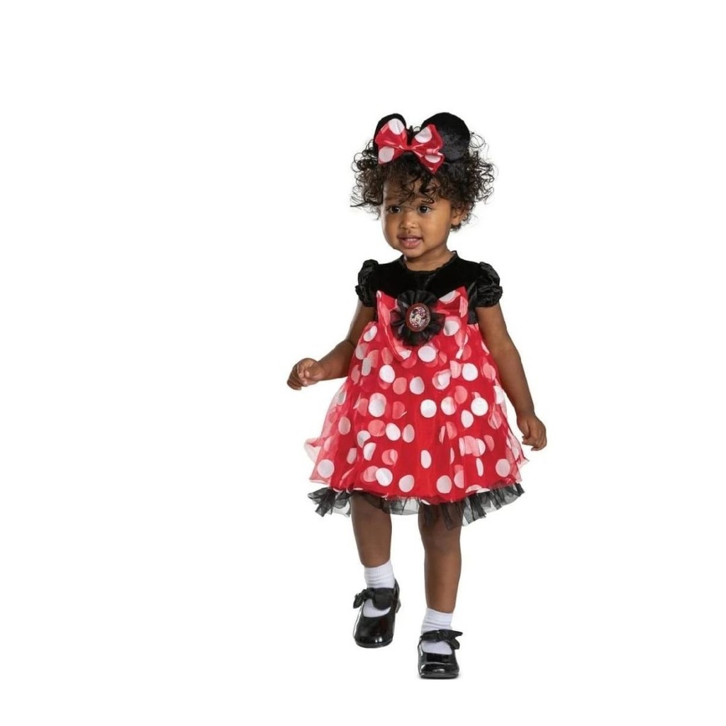 DISFRAZ MINNIE MOUSE IMPORTADO TALLA 12- 18m