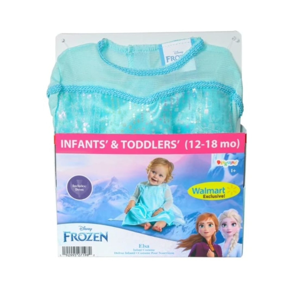 DISFRAZ DE ELSA IMPORTADO TALLA 12 - 18M
