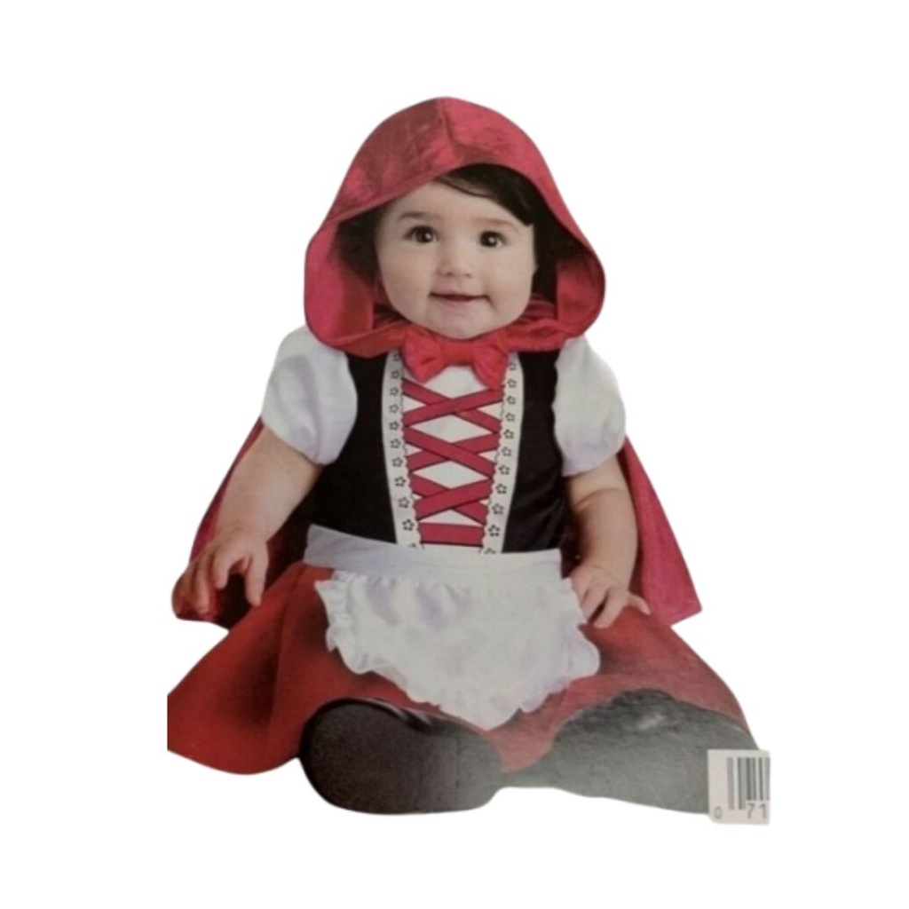 DISFRAZ DE CAPERUCITA ROJA IMPORTADO TALLA 12-18M