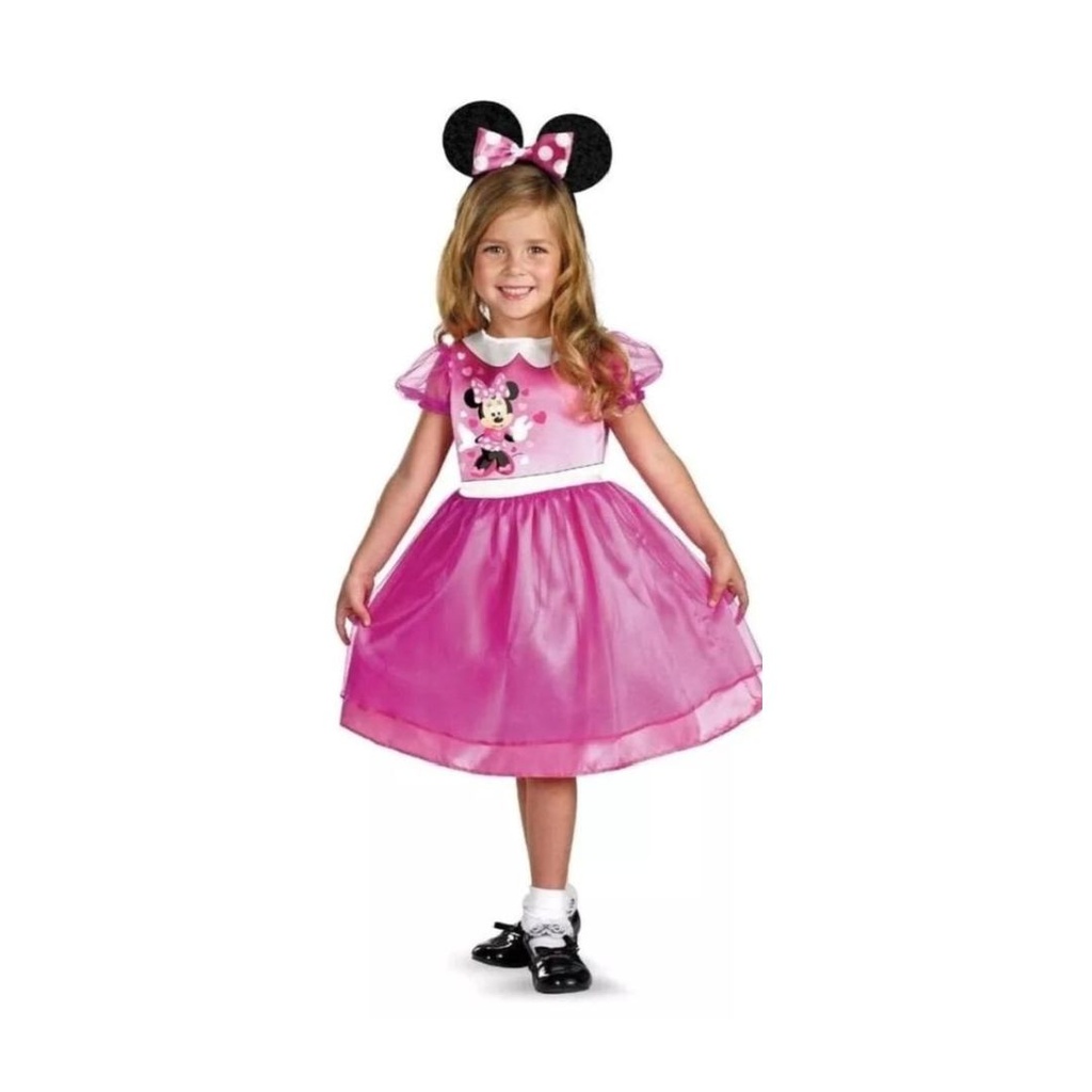 DISFRAZ MINNIE ROSADO TALLA 2T