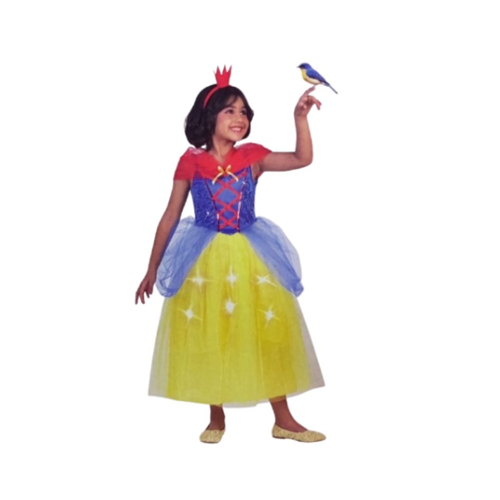 DISFRAZ DE BLANCA NIEVES CON LUCES TALLA 6