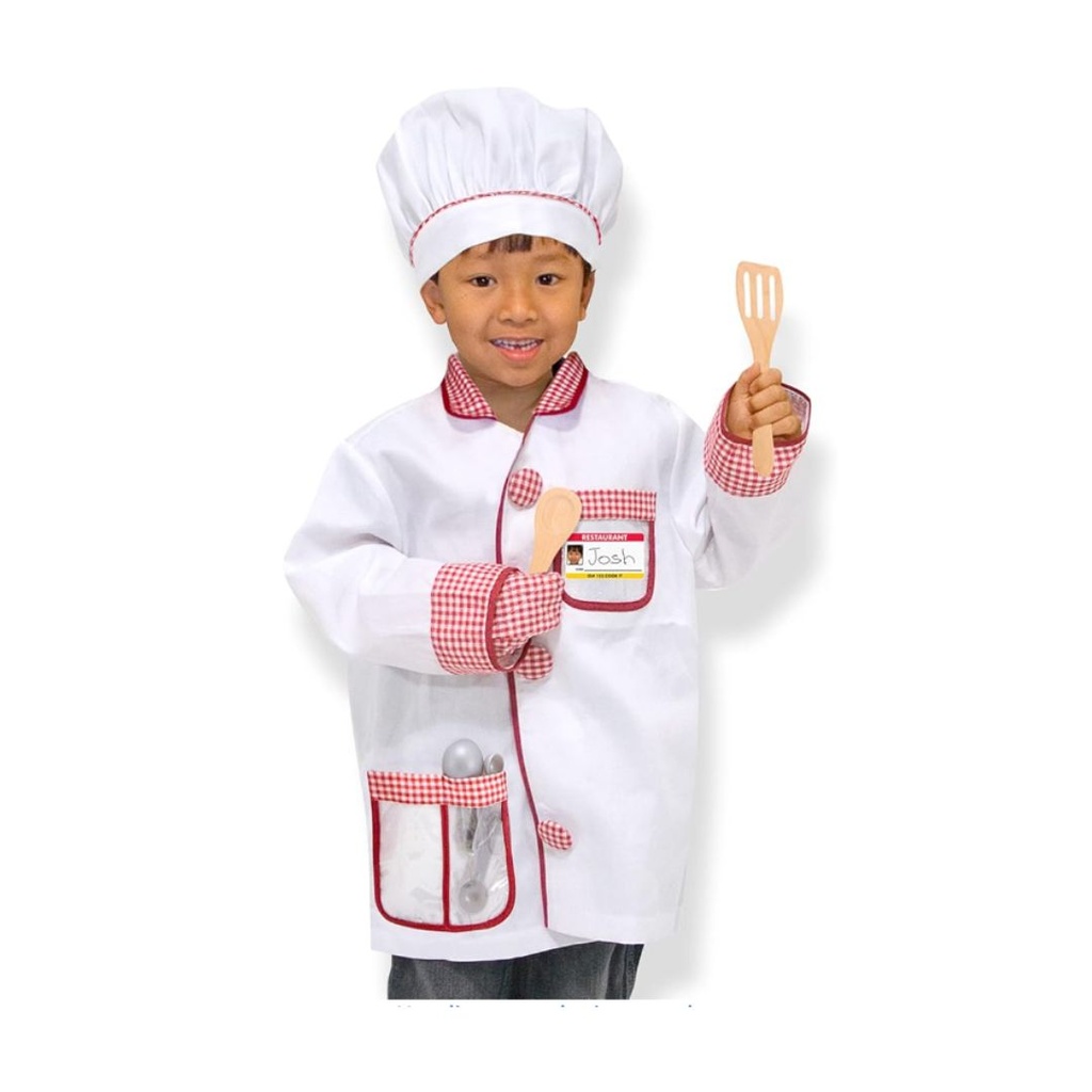 DISFRAZ DE CHEF TALLA 3-6 MELISSA DOUG 