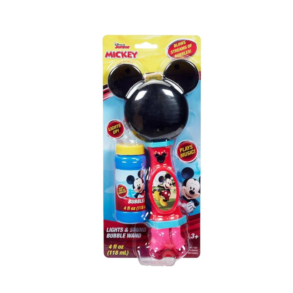 DISNEY MINNIE MOUSE VARITA DE BURBUJAS MUSICAL LUZ Y SONIDO EDADES 3+