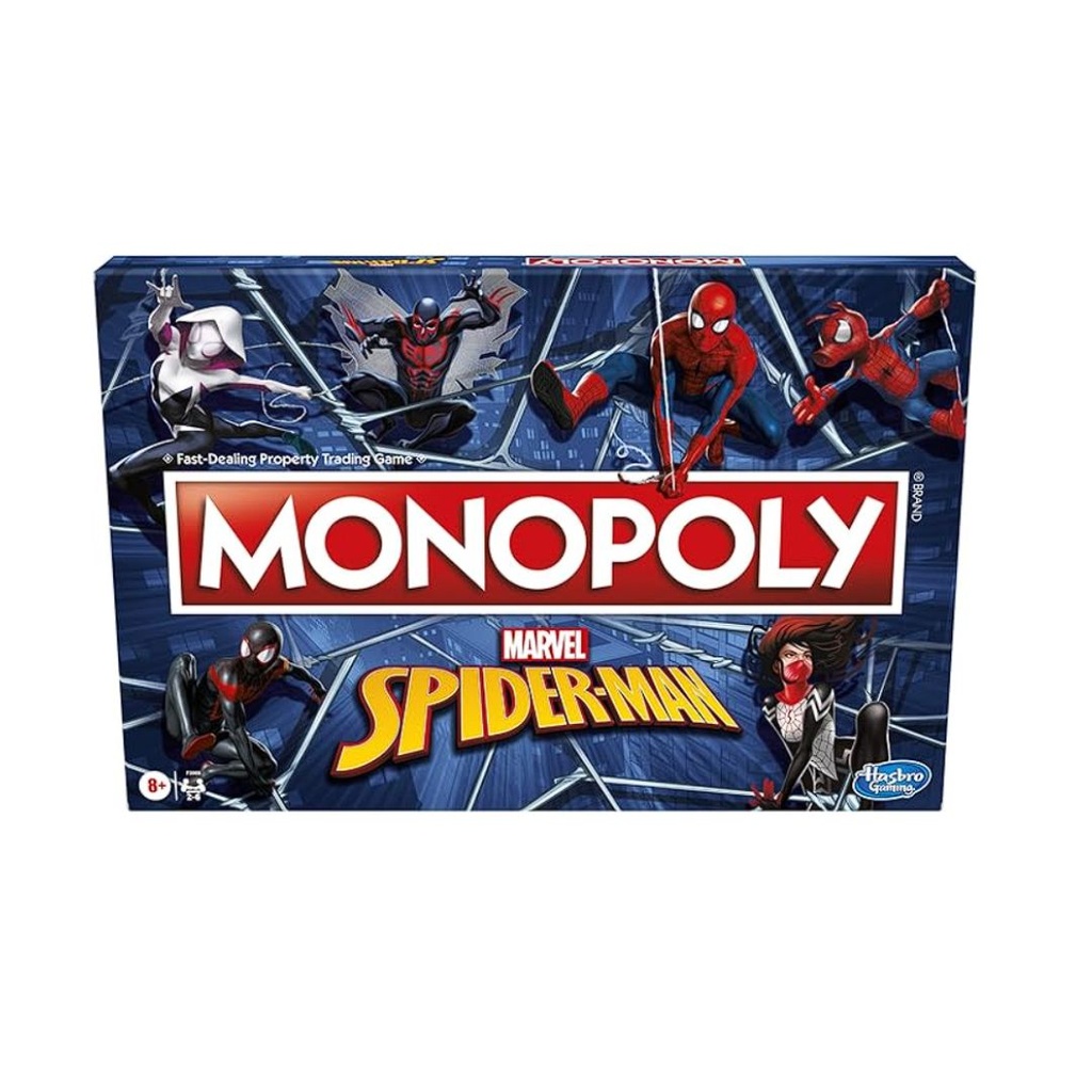 HASBRO MONOPOLY MARVEL SPIDER-MAN EDITION BOARD .