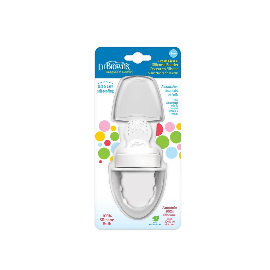 ALIMENTADOR DE SILICONA COLOR GRIS