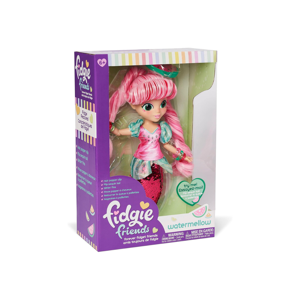 FIDGIE FRIENDS PATILLA, Sirena con cola de lentejuelas abatibles 