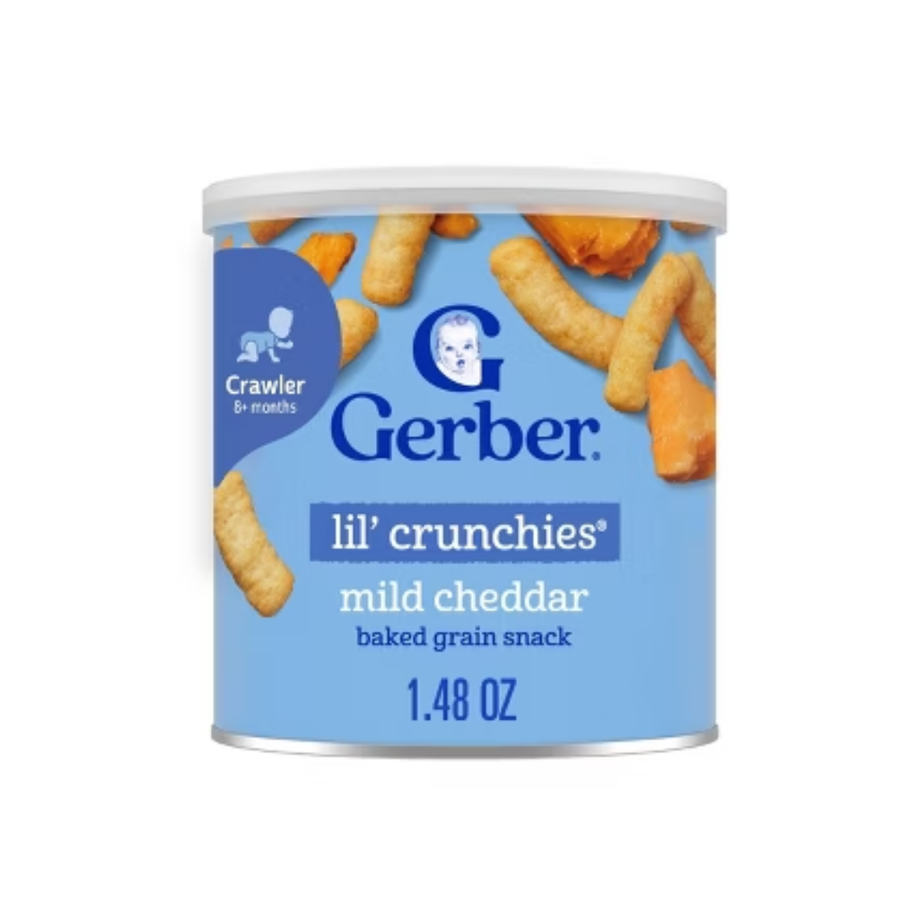 GERBER LIL CRUNCHIES MILD CHEDDAR