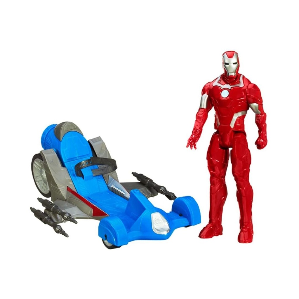 IRON MAN AVENGERS CON VEHICULO DE COMBATE