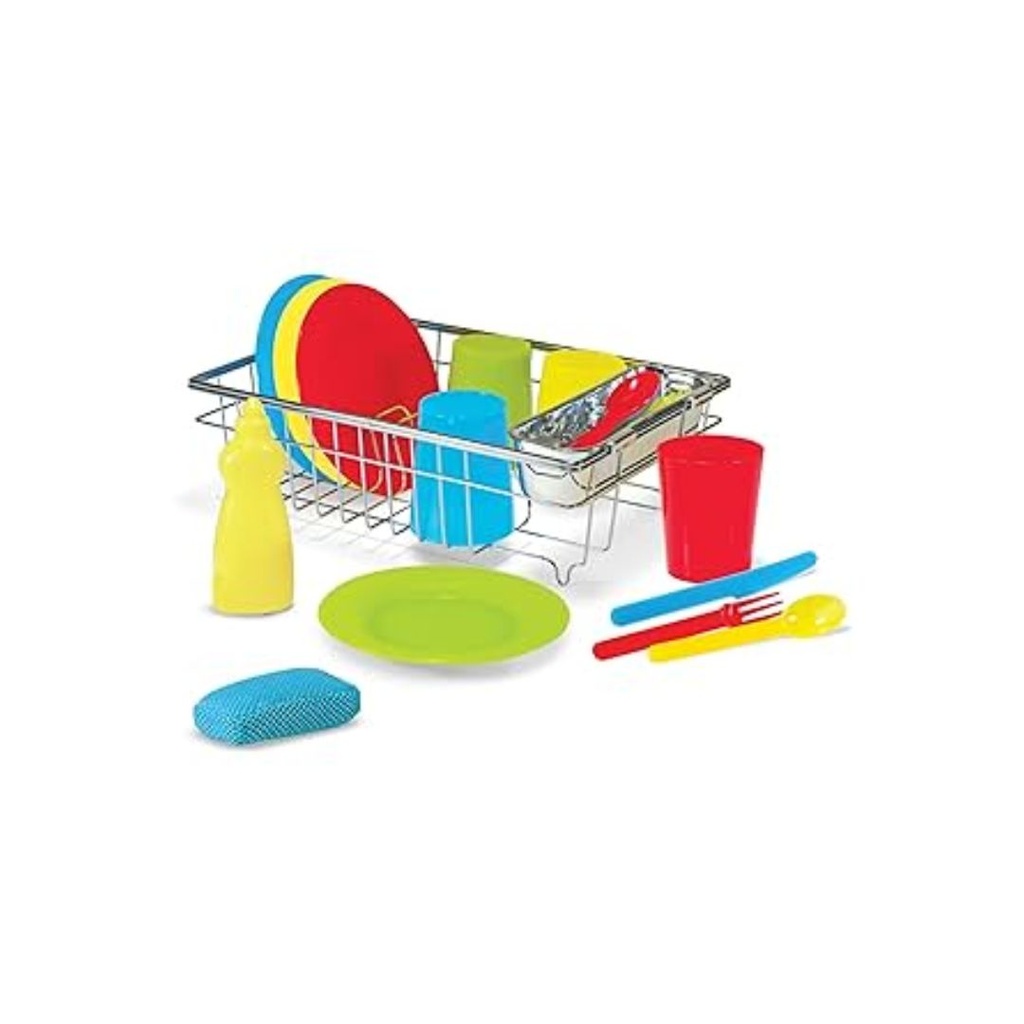 MELISSA & DOUG JUEGO PARA LAVAR Y SECAR PLATOS