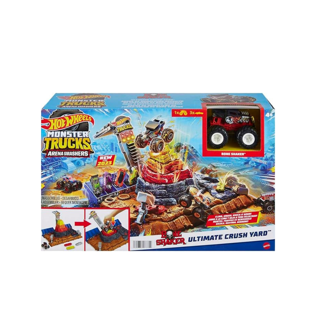 MATTEL HOT WHEELS SUBE LA CIMA Y BAJA A TODA VELOCIDAD MONSTER TRUCKS