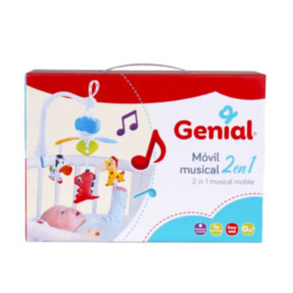 GENIAL MOVIL MUSICAL 2 EN 1 