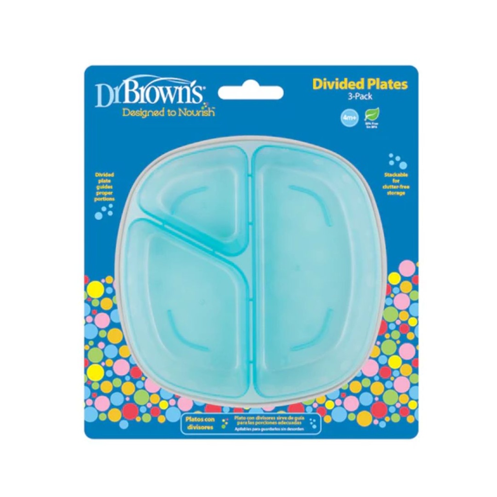 DR BROWN'S PLATO CON DIVISIONES