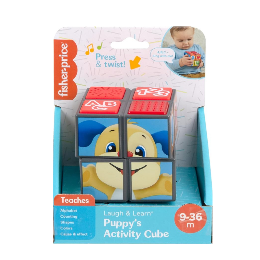 FISHER PRICE PUPPYS ACTIVITY CUBE  JUGUETE DE APRENDIZAJE 