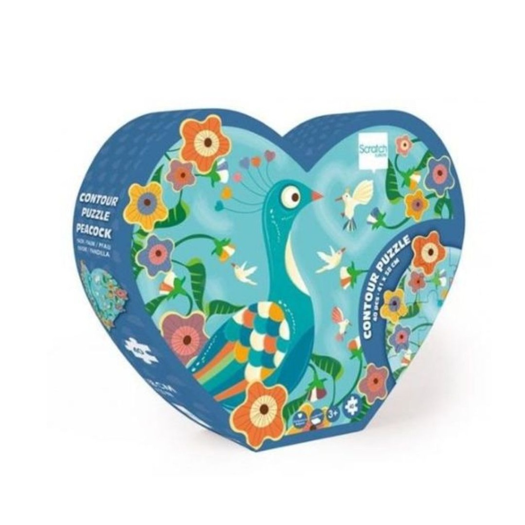 ROMPECABEZAS DE PAVO REAL PARA NIÑOS