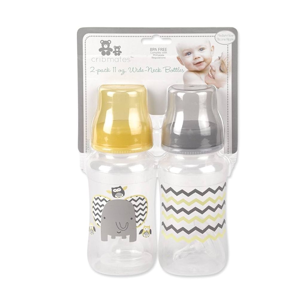 CRIBMATES SET DE TETEROS DE 11OZ DE ELEFANTE