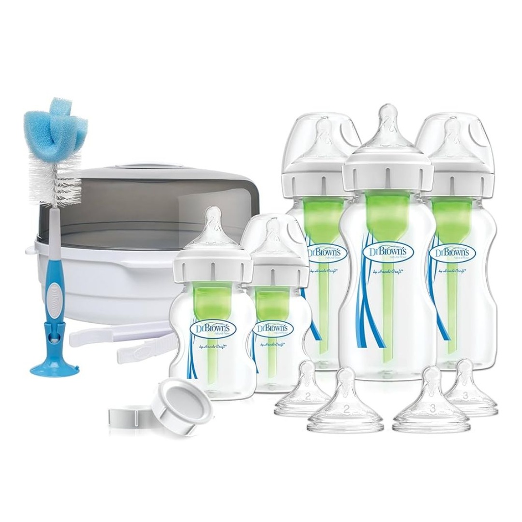 DR BROWN'S SET DE TETEROS RECIEN NADIDO CON ESTERILIZADOR
