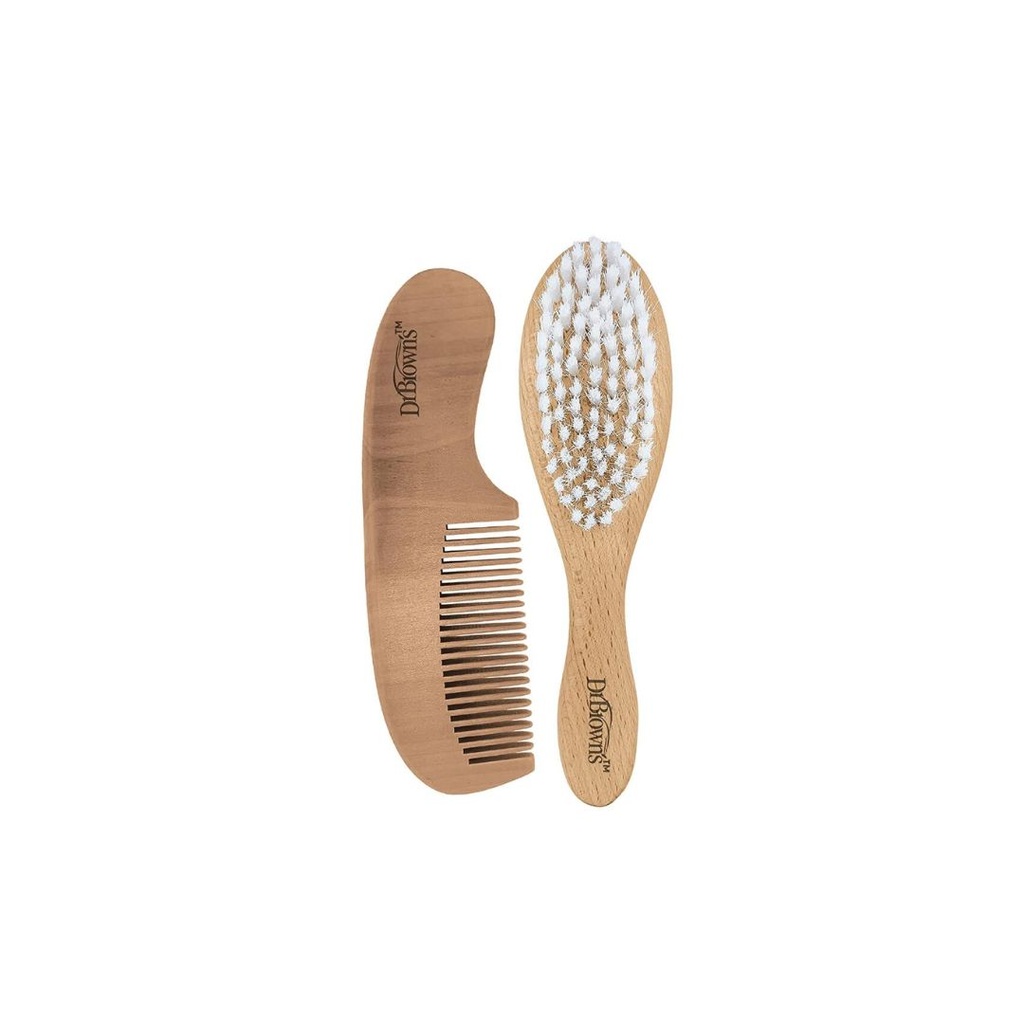 DR BROWNS SET PEINE Y CEPILLO SUAVE