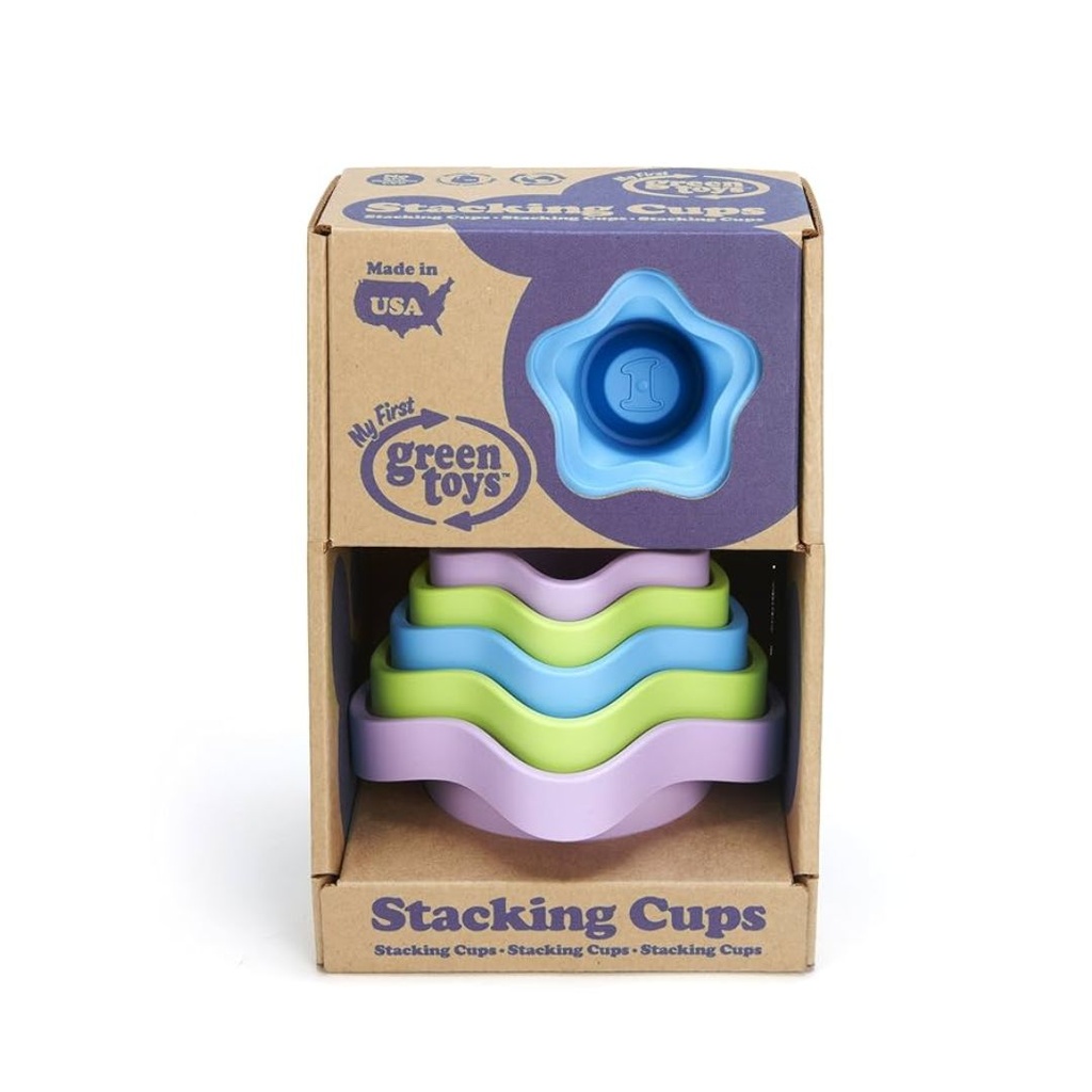 GREEN TOYS STACKING CUPS 6 PIEZAS