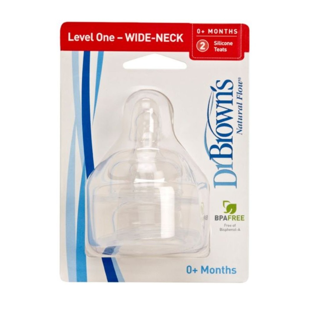 DR BROWN'S TETINA BOCA ANCHA NIVEL 1 