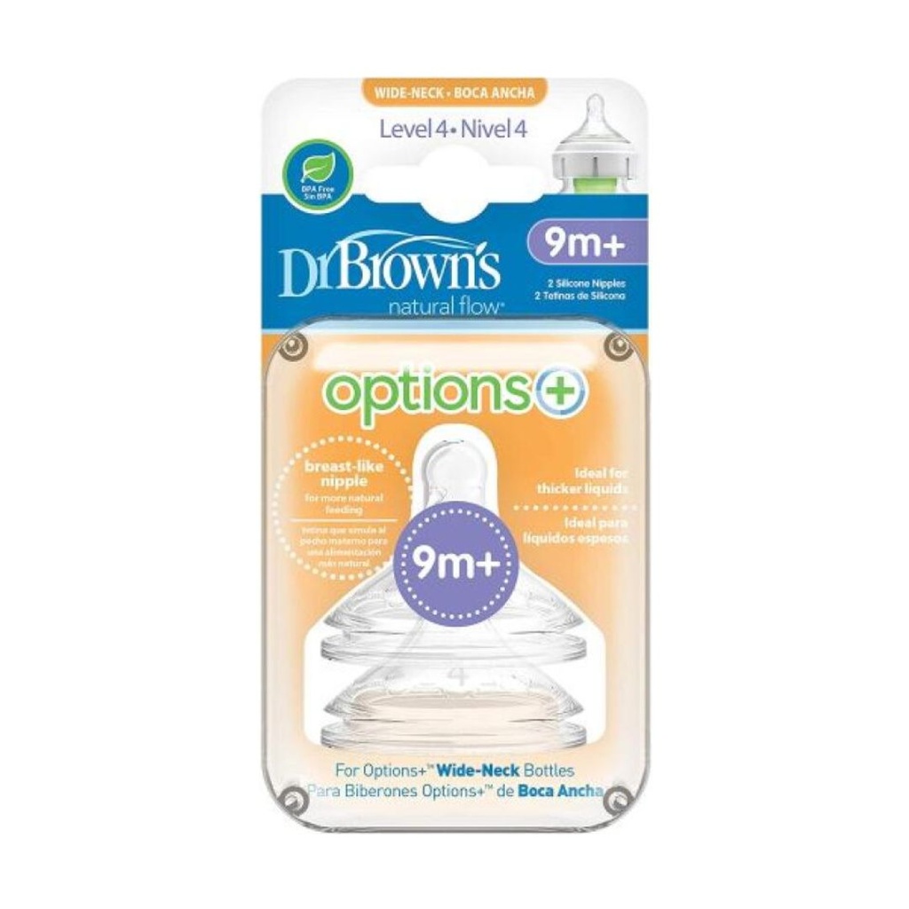 DR BROWN'S TETINAS NIVEL 4 OPTIONS 9M+ DR BROWNS