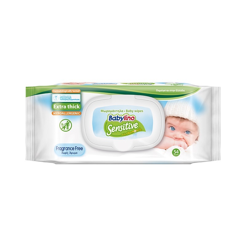 TOALLAS HUMEDAS BABYLINO EXTRA THICK 54 UNIDADES