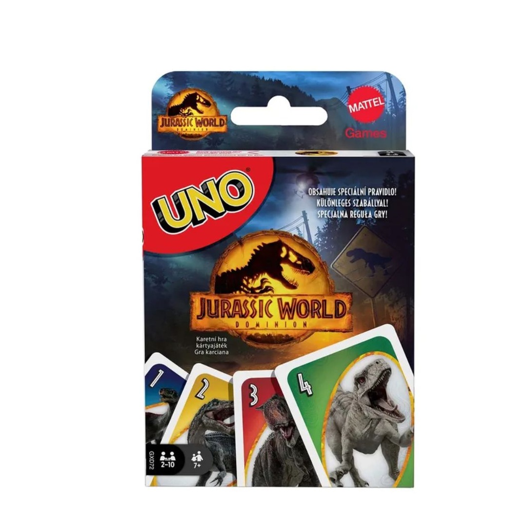 MATTEL UNO JURASIC WORD