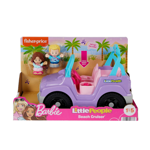 [194735096633] FISHER PRICE BARBIE JEEP DE PLAYA LITTLE PEOPLE 