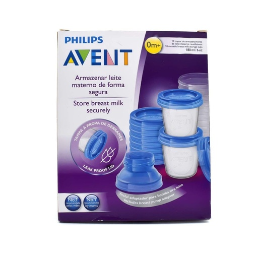 [8710103671589] PHILIPS AVENT 10 VASOS PARA LECHE MATERNA 