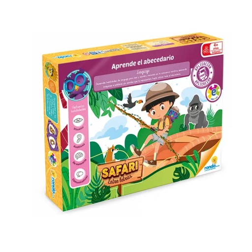[000673122320] APRENDE EL ABECEDARIO CON SAFARI ENTRE LETRAS