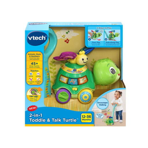 [3417765476006] VTECH 2 EN 1 TORTUGA CAMINANTE