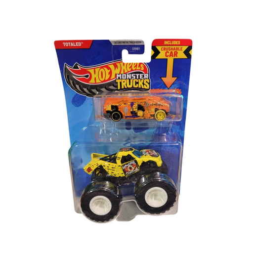 [194735270316] MATTEL HOT WHEELS MONSTER TRUCKS CAMIONETA CHOCADA 