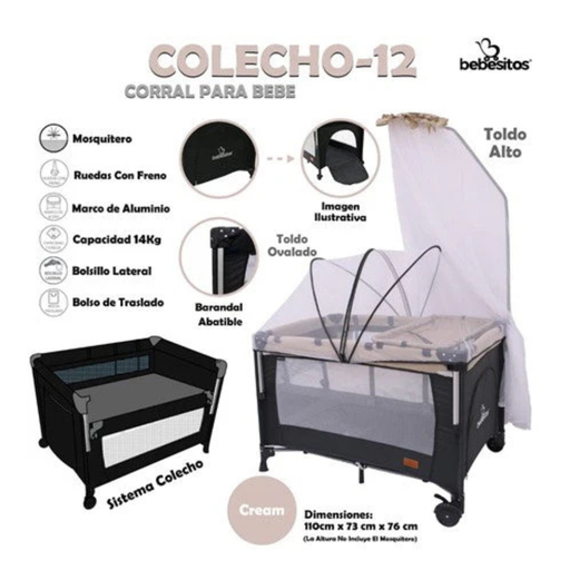 [9135072400012] CORRAL DE JUEGO PARA BEBES MARCA BEBESITOS MODELO COLECHO-12