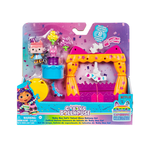 [681147012172] SET DE JUEGO BALCON DE ESPECTACULO DE TALENTOS BABY BOX CAT