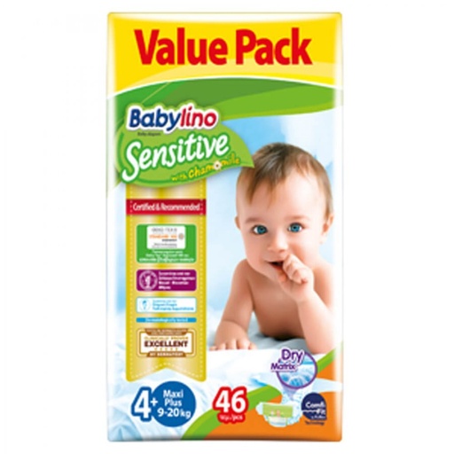 [5201263082590] BABYLINO SENSITIVE TALLA 4 MAXI PLUS