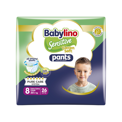 [5201263890345] BABYLINO SENSITIVE PANTS XXL TALLA 8, + 20 KG